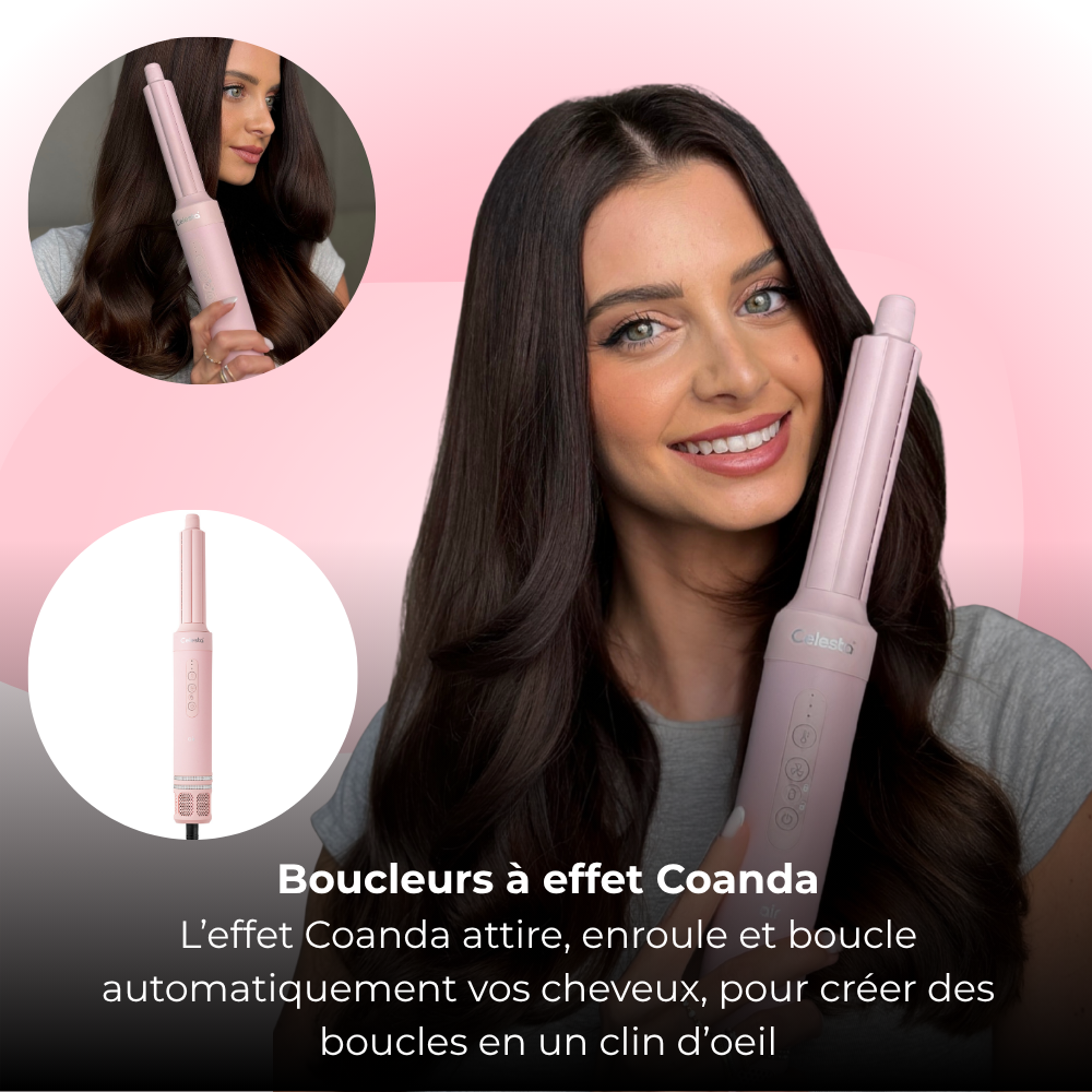 Celesta Sèche-cheveux AirStyler - 8 en 1 Rose