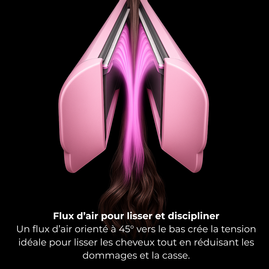 Lisseur séchant Airliss - 2 en 1 Rose Celesta