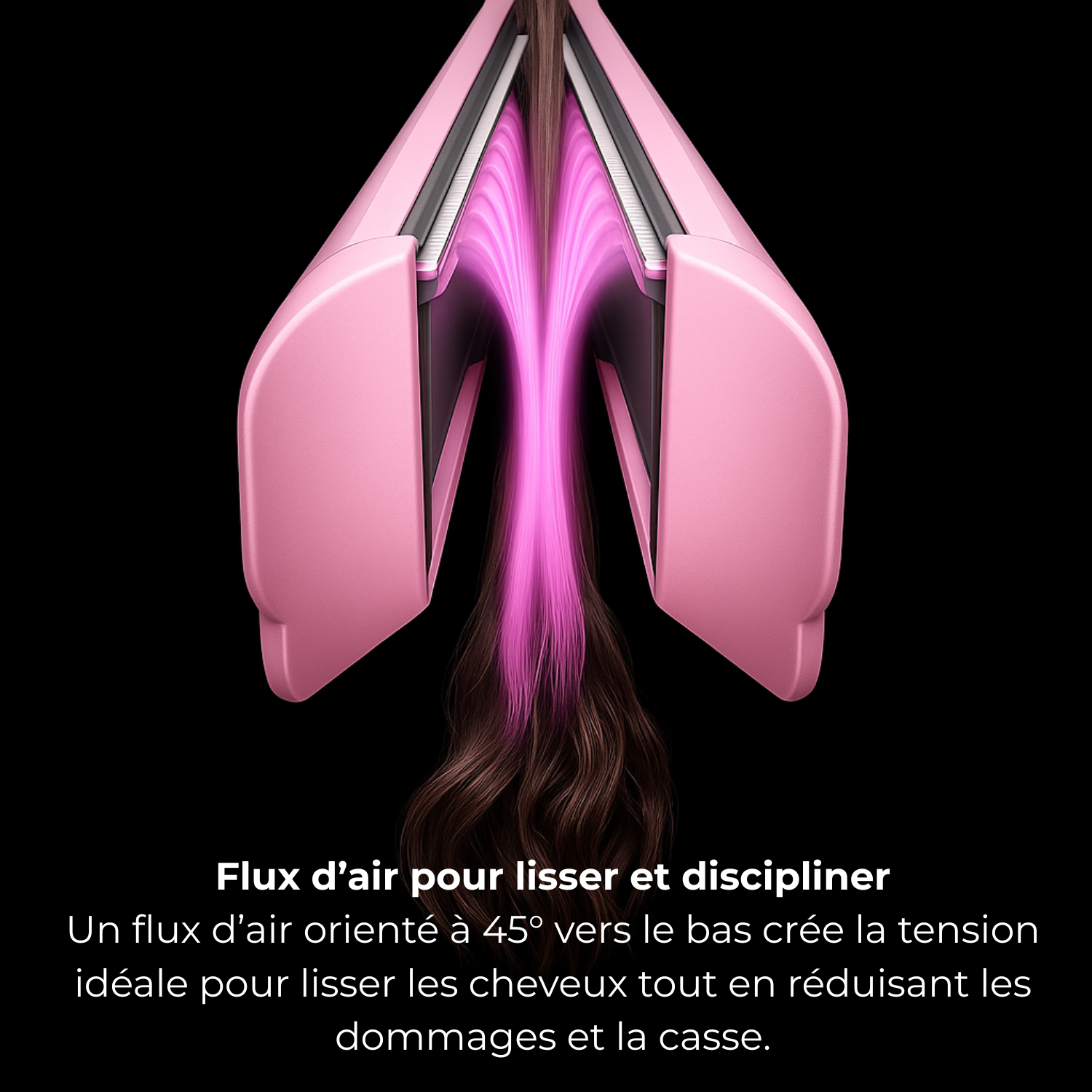 Lisseur séchant Airliss - 2 en 1 Rose Celesta