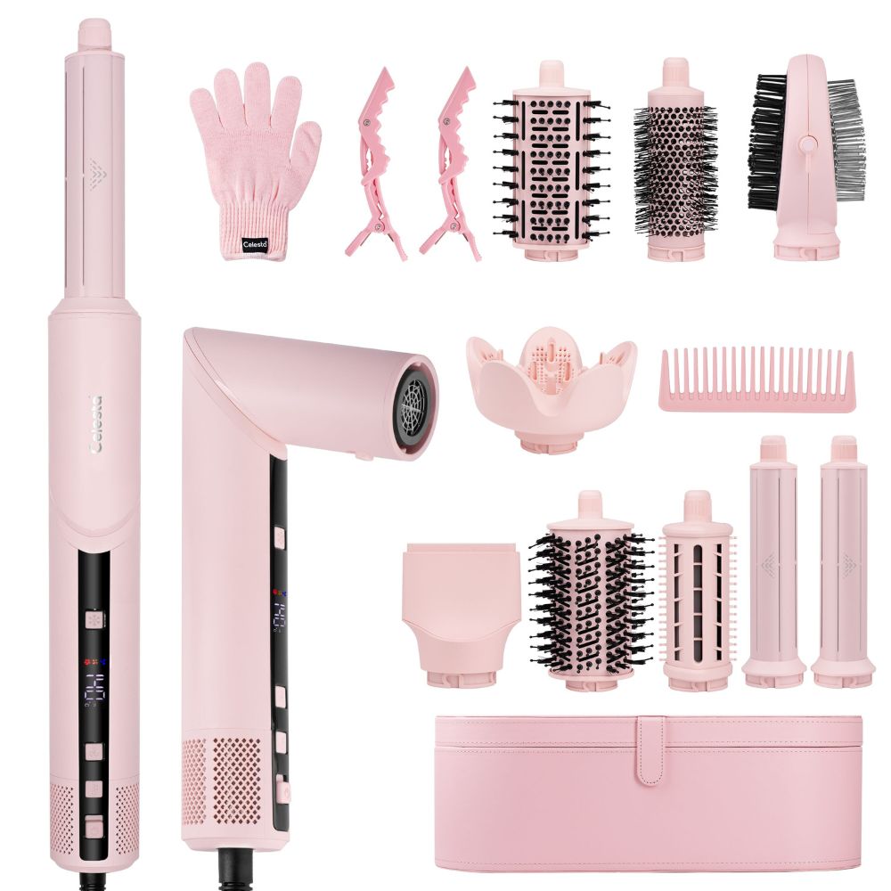Celesta Sèche-cheveux AirStyler 2.0 - 9 en 1 Rose