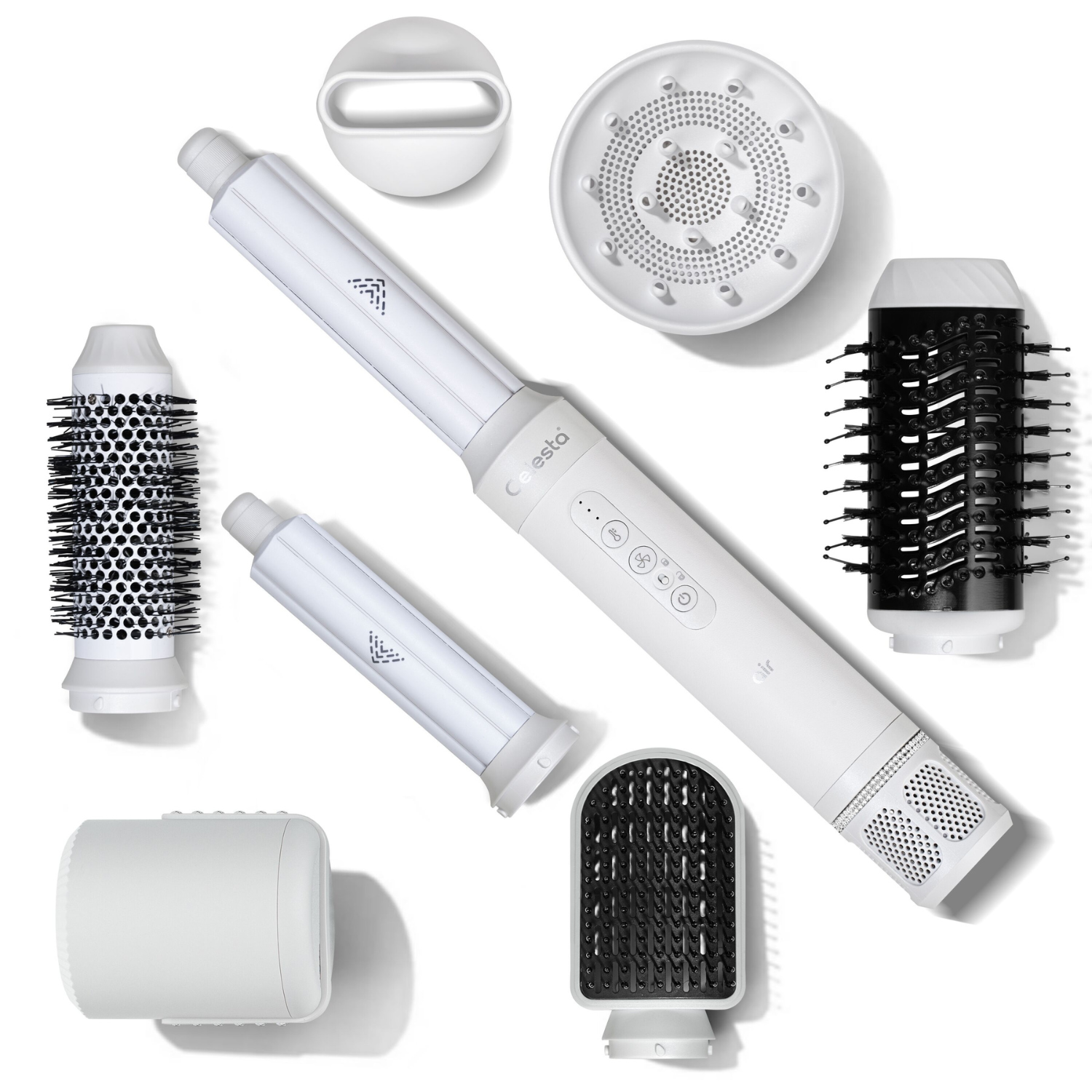 Celesta Sèche-cheveux AirStyler - 8 en 1 Blanc