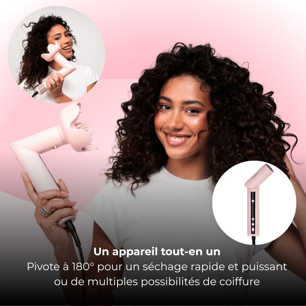 Celesta Sèche-cheveux AirStyler 2.0 - 9 en 1 Rose