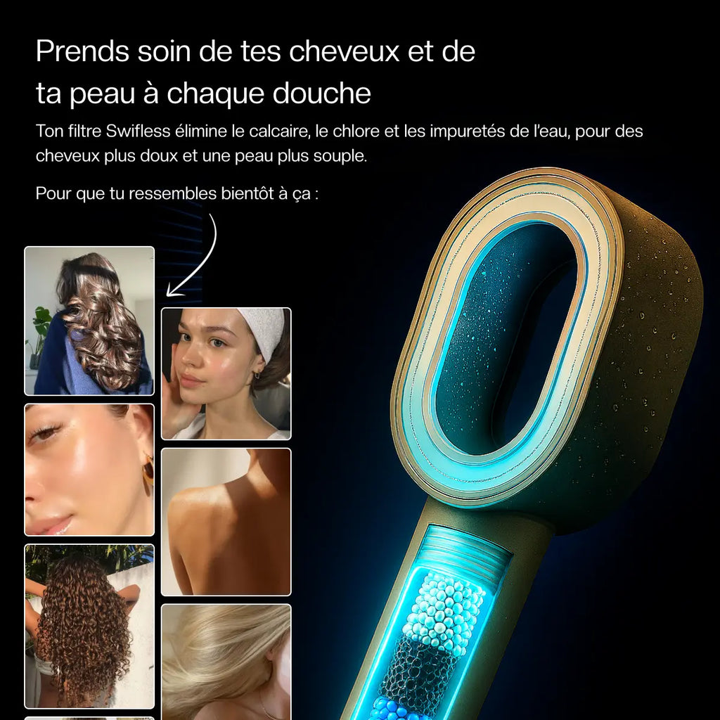 Swifless™ Pommeau de Douche Filtrant 3-en-1 Premium
