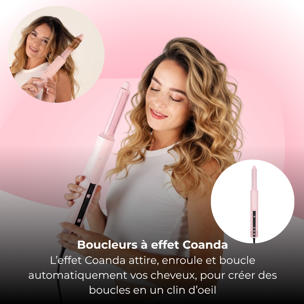 Celesta Sèche-cheveux AirStyler 2.0 - 9 en 1 Rose