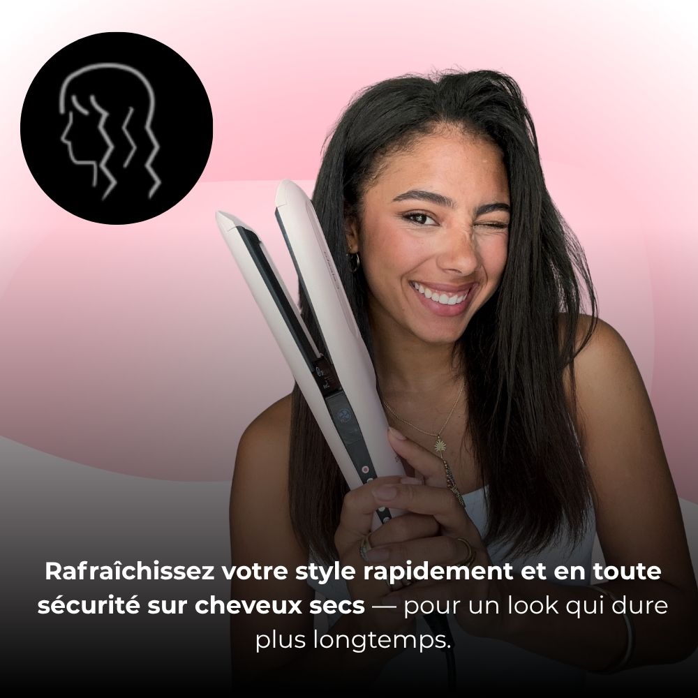 Lisseur séchant Airliss - 2 en 1 Rose Celesta
