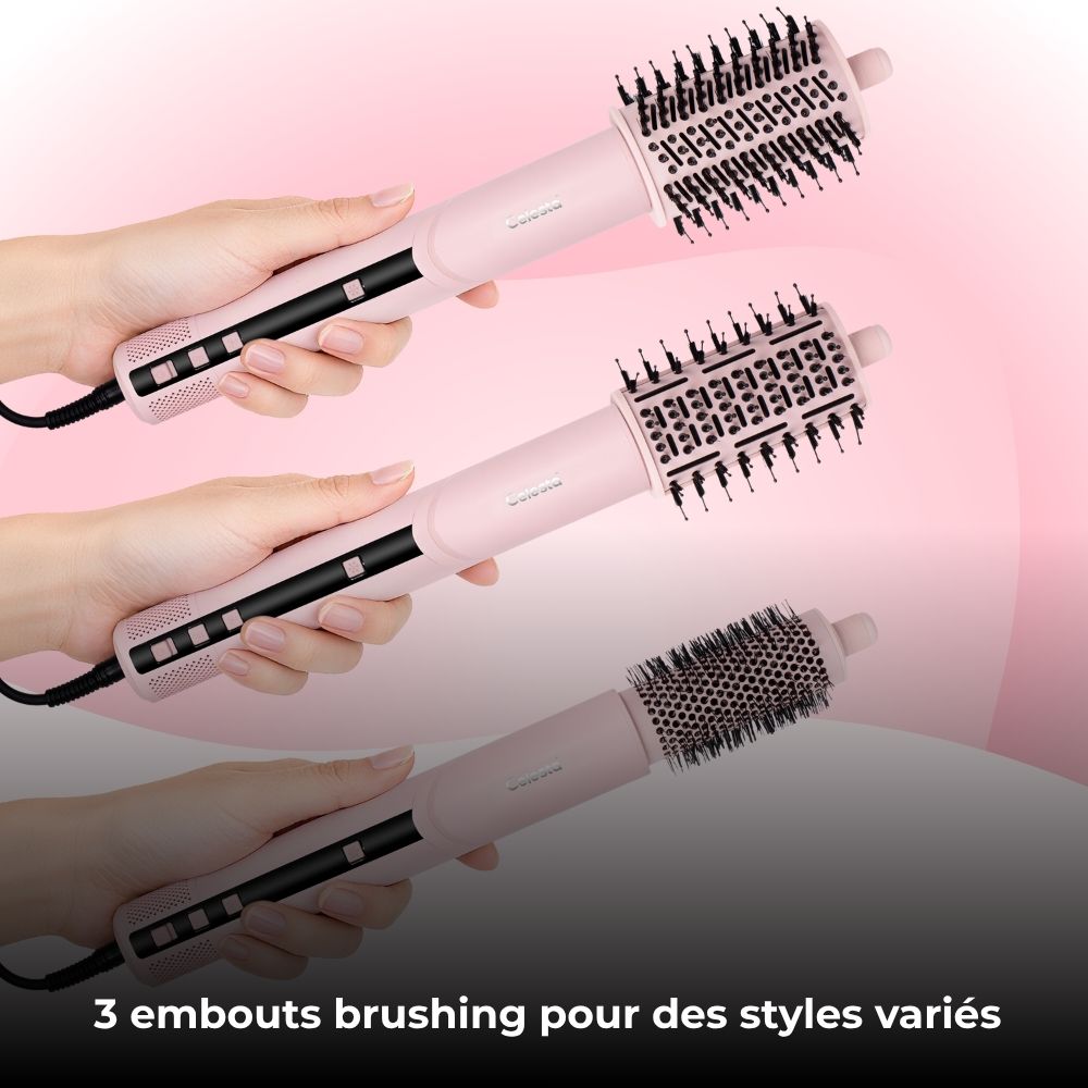 Celesta Sèche-cheveux AirStyler 2.0 - 9 en 1 Rose