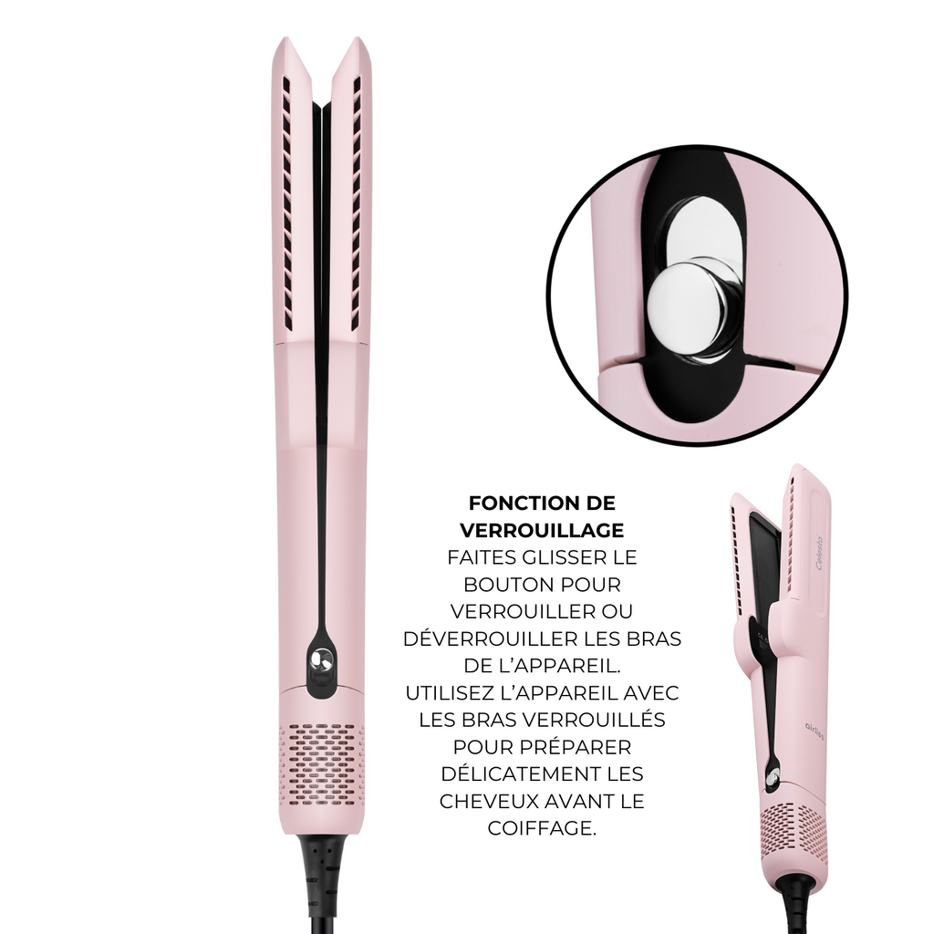 Lisseur séchant Airliss - 2 en 1 Rose Celesta
