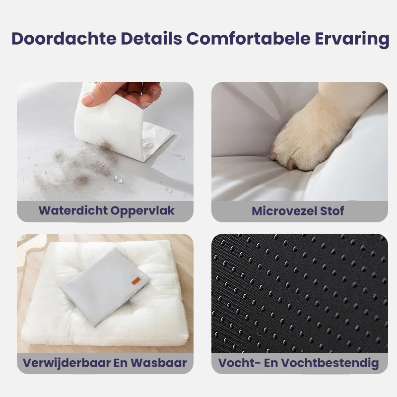 Coussin Orthopédique Étanche pour Chien - FlexiRest