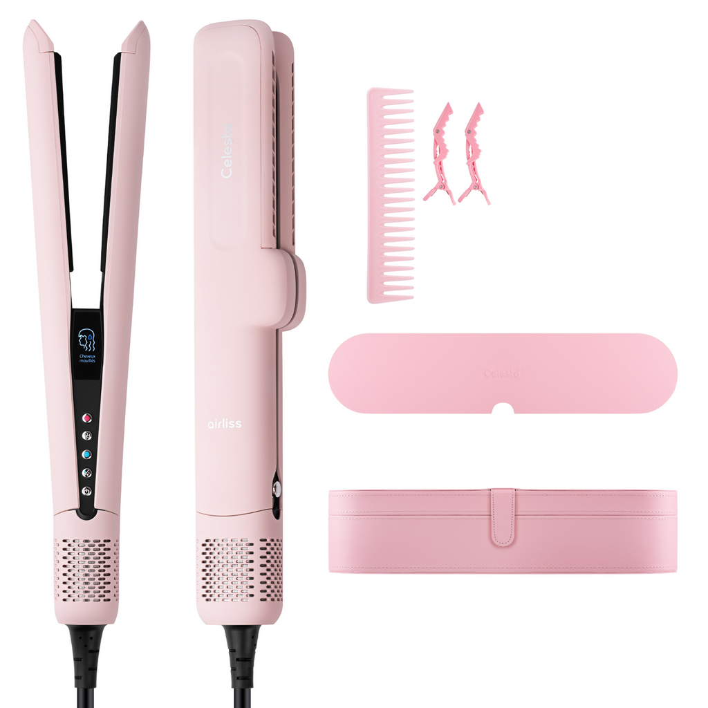 Lisseur séchant Airliss - 2 en 1 Rose Celesta