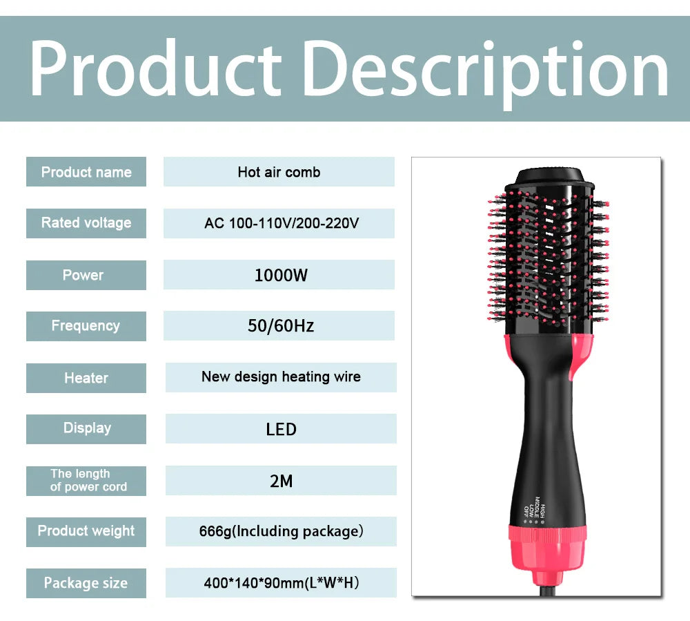 Brosse soufflante XL brushing 3 en 1