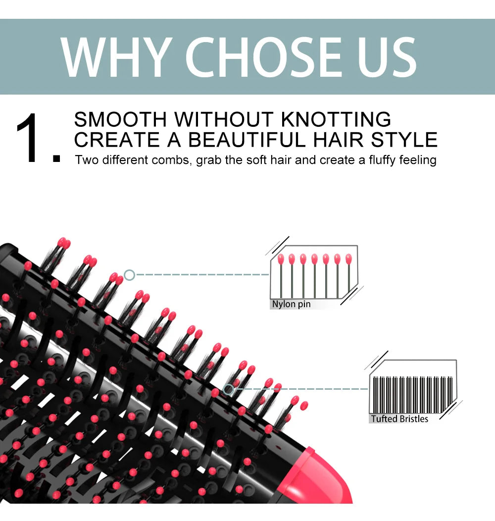 Brosse soufflante XL brushing 3 en 1