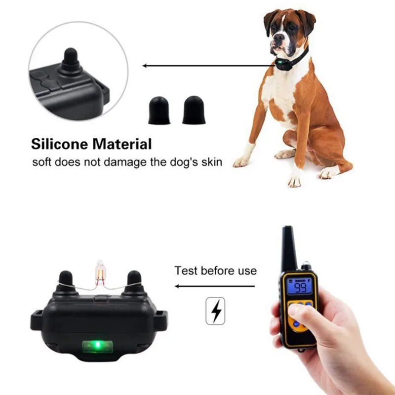 Norvo | Collier de dressage électrique pour chien E-collier – Sûr, efficace, télécommande