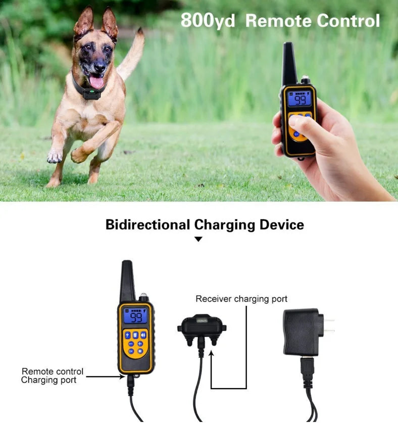 Norvo | Collier de dressage électrique pour chien E-collier – Sûr, efficace, télécommande