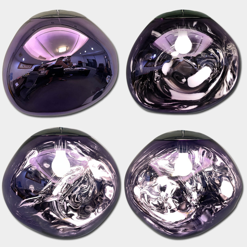 Kroonluchter met Gloeilampen |  Opvallend lava-ontwerp met warme LED-verlichting voor comfortabele, elegante decoratie.