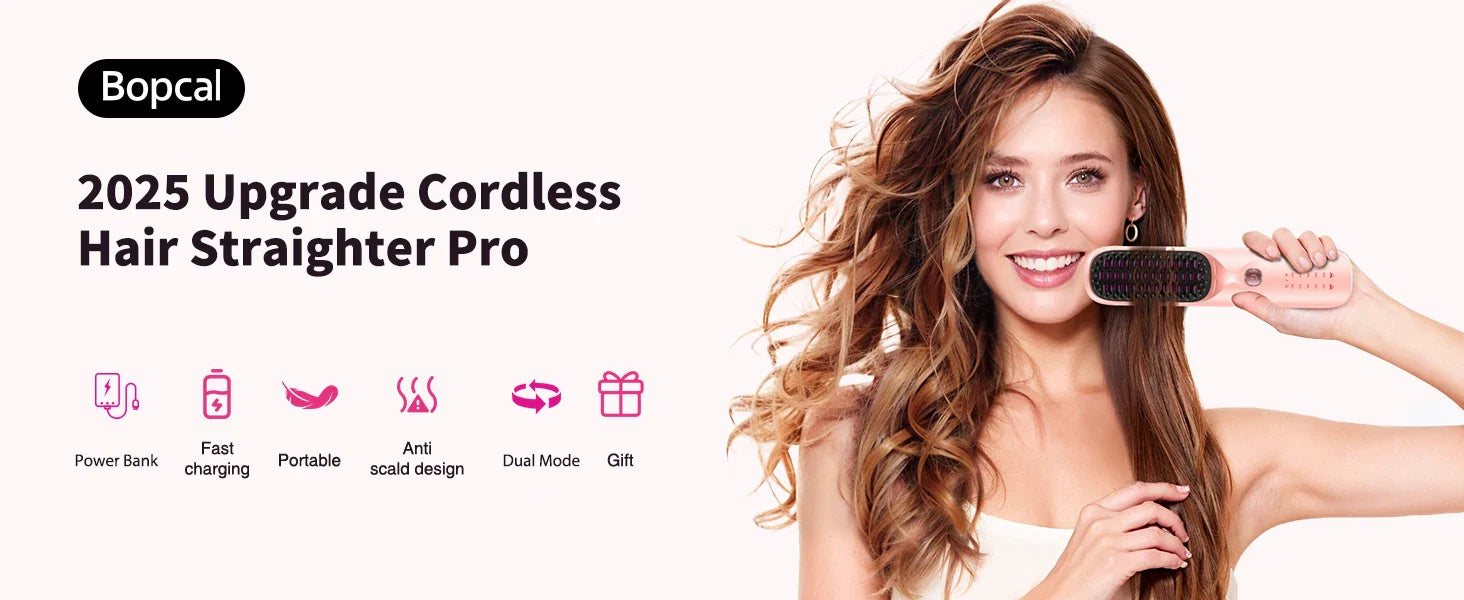Selforia FreeStyle Pro – Brosse Lissante Sans Fil & Rechargeable