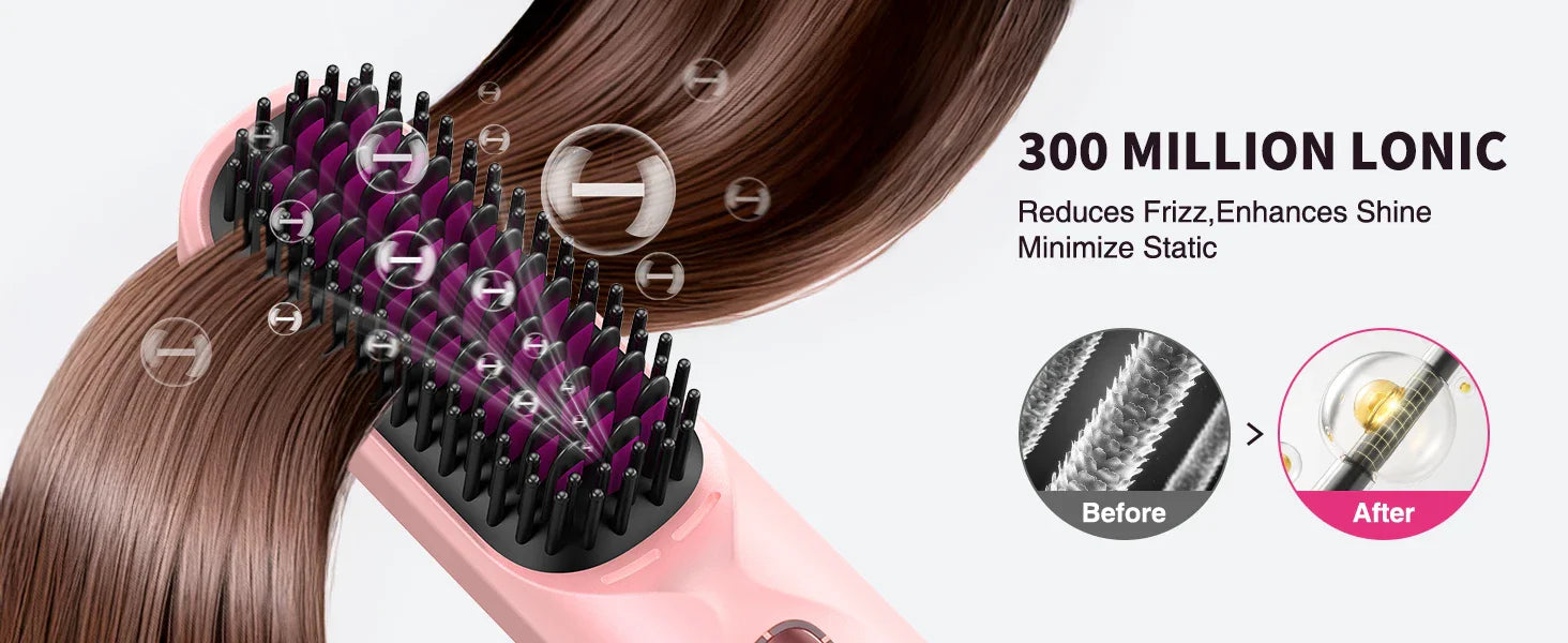 Selforia FreeStyle Pro – Brosse Lissante Sans Fil & Rechargeable