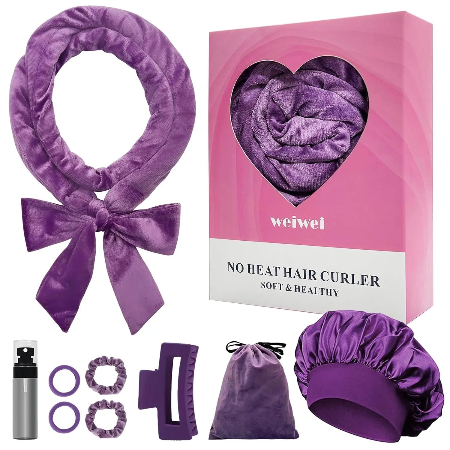 Bandeau Boucles Sans Chaleur – Kit 9 Pièces pour Boucles Douces et Naturelles