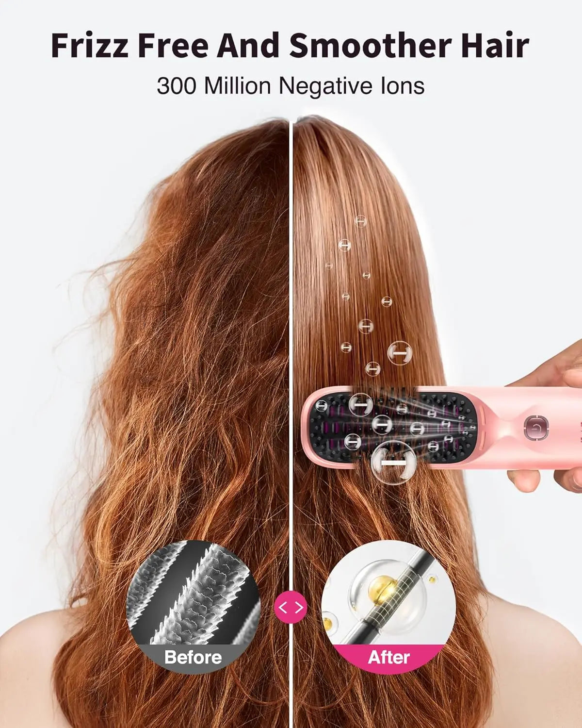 Selforia FreeStyle Pro – Brosse Lissante Sans Fil & Rechargeable
