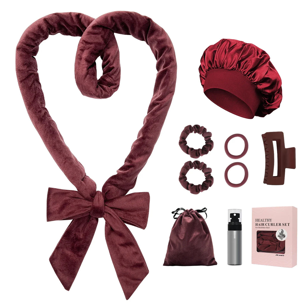 Bandeau Boucleur Sans Chaleur – Kit 9 Pièces pour Boucles Douces et Naturelles