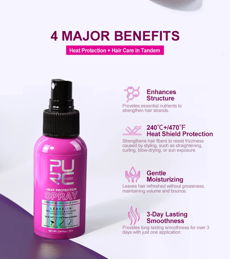 Spray Protecteur de Chaleur aux Huiles Essentielles