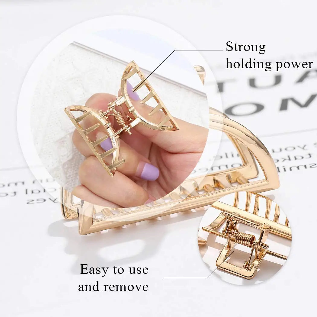 Golden Clip - Duo de Mini Pinces Dorées