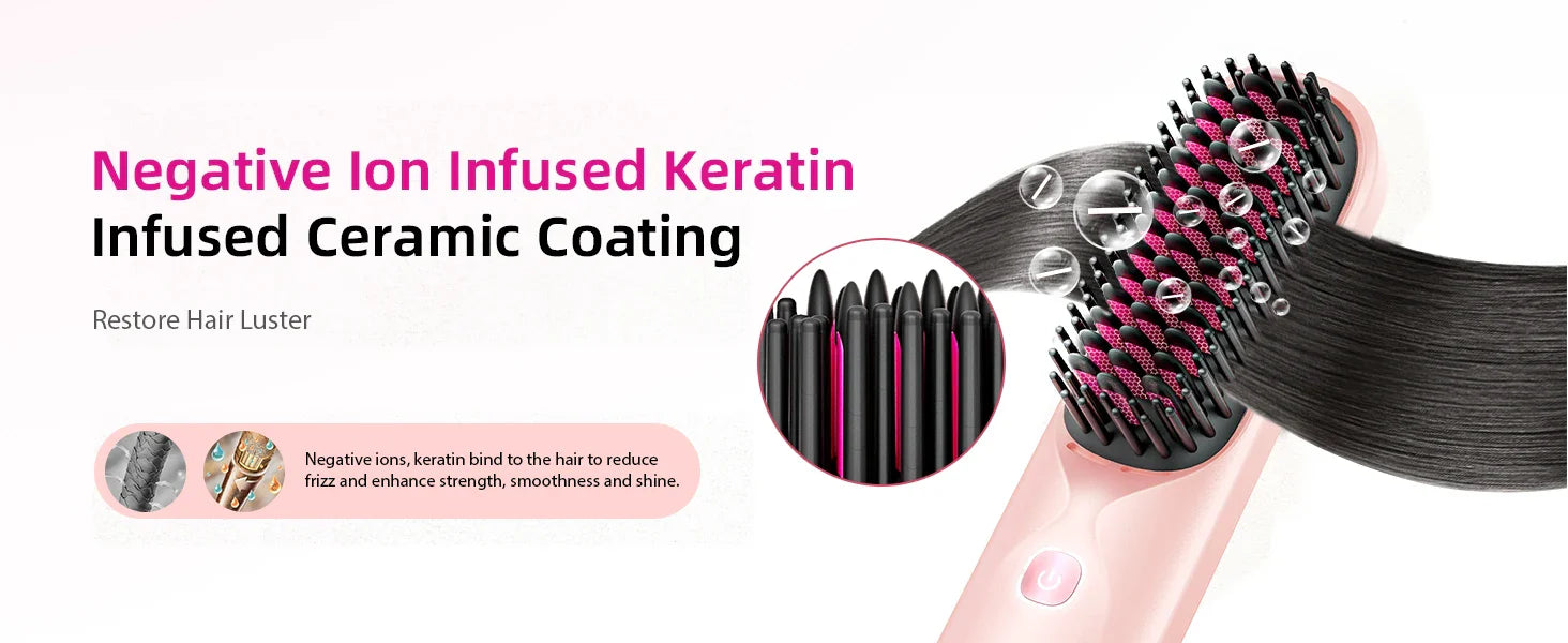 Selforia FreeStyle Pro – Brosse Lissante Sans Fil & Rechargeable