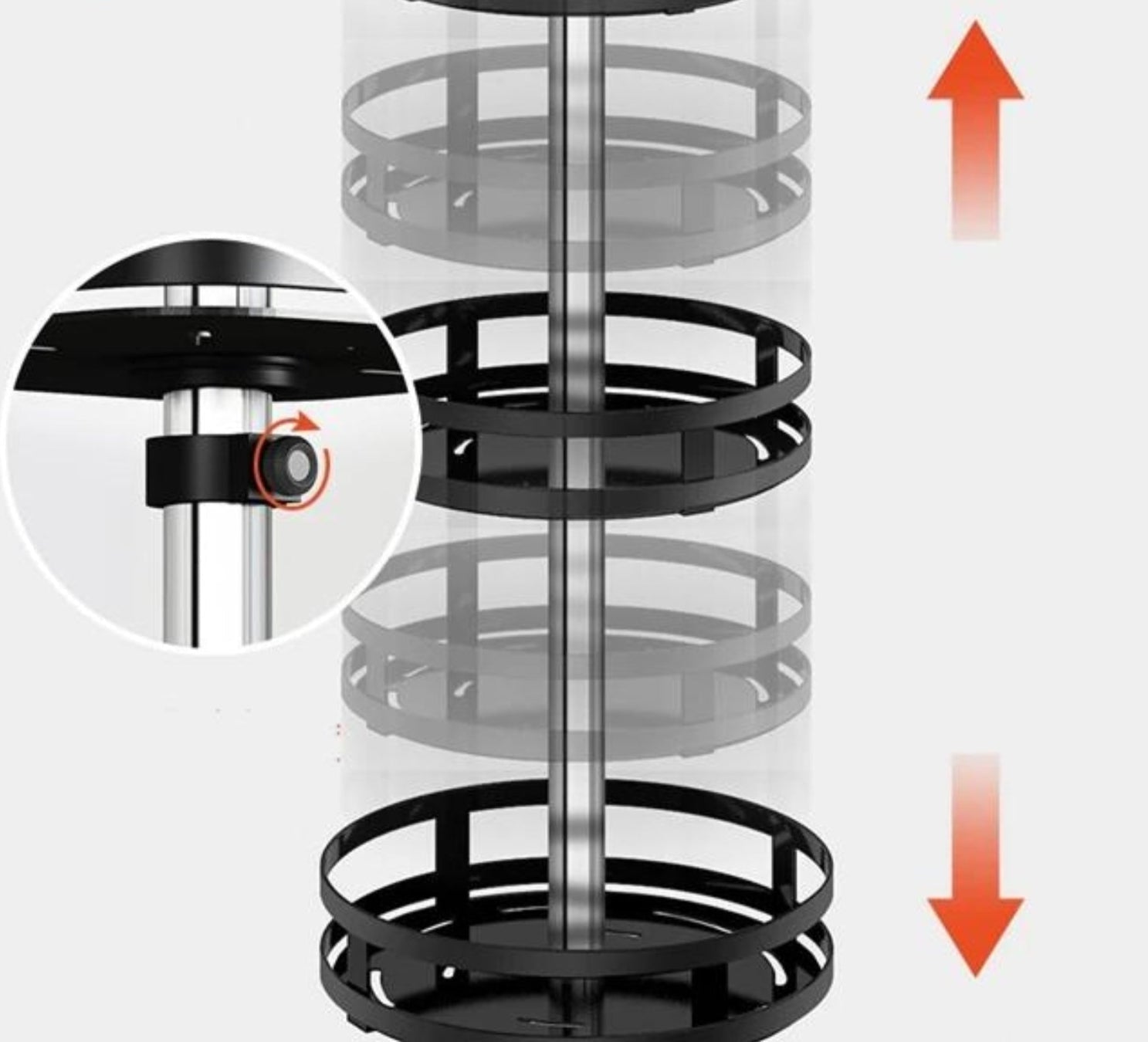 Étagère de rangement rotative - TwistRack 360°