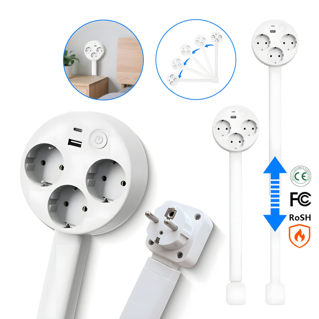 PowerReach | La prise extensible intelligente et élégante pour un mode de vie moderne
