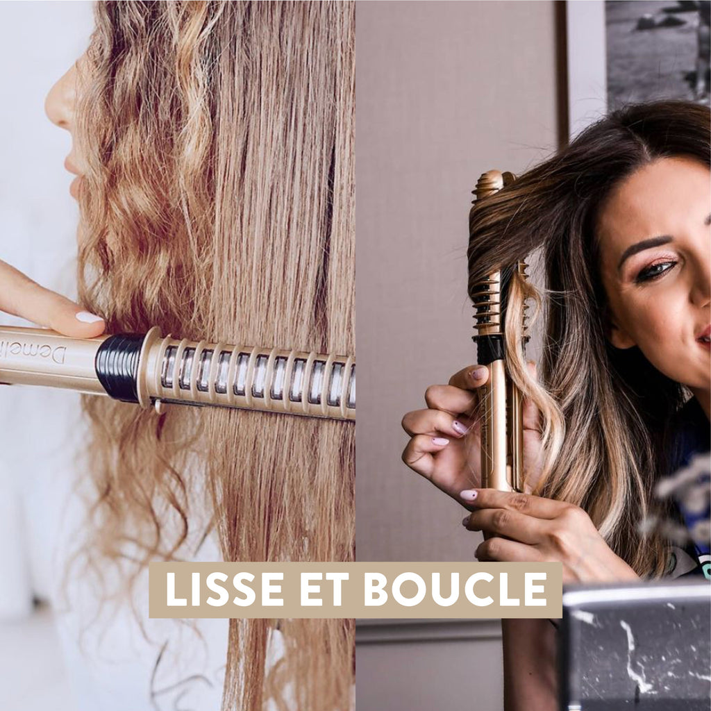 XCurler – Lisseur-Boucleur 2-en-1 Céramique Courbée
