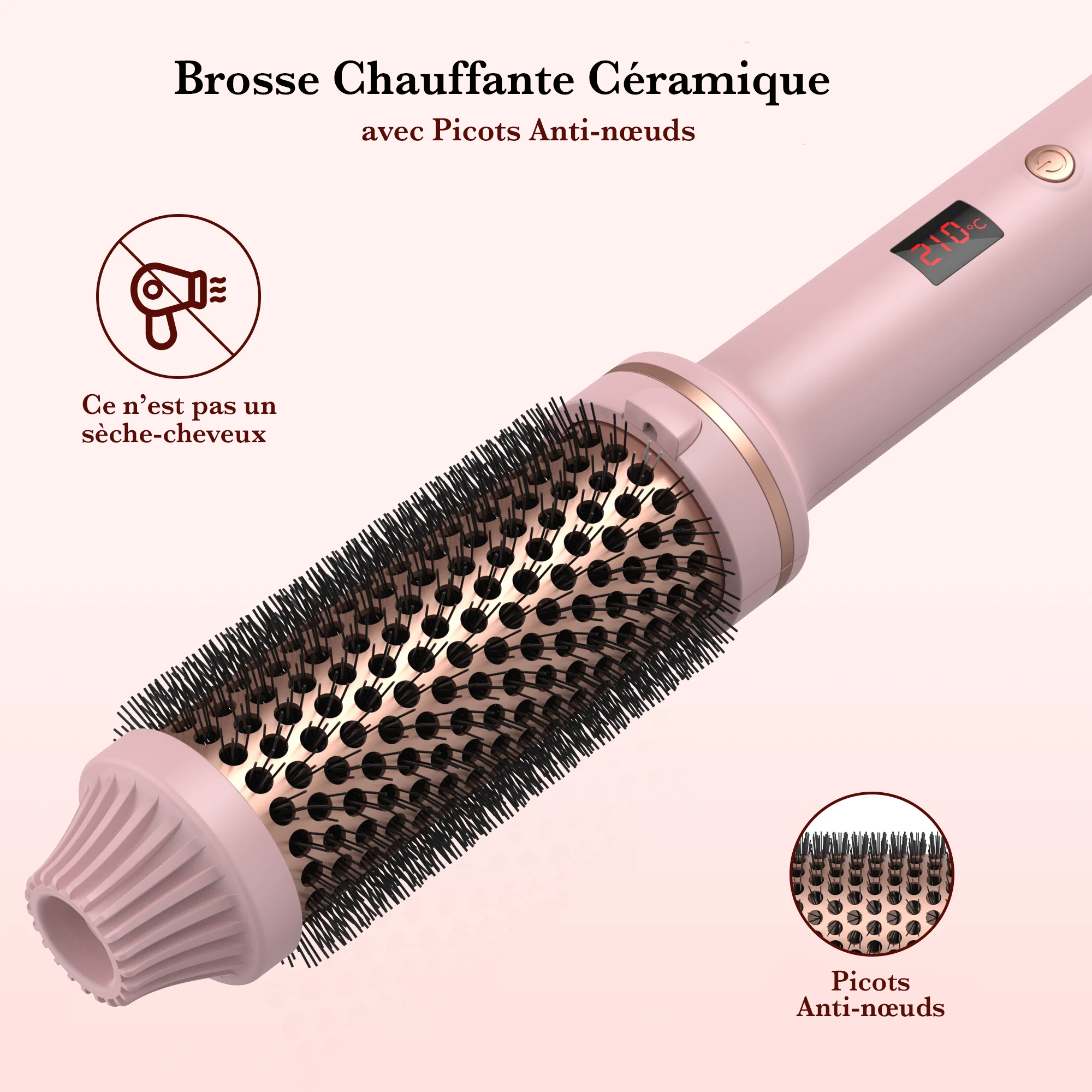 HeatWave – Brosse chauffante ionique