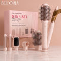 Selforia AirGlow 5-en-1 - Séchage Express, Lissage, Boucles Automatiques & Volume Professionnel