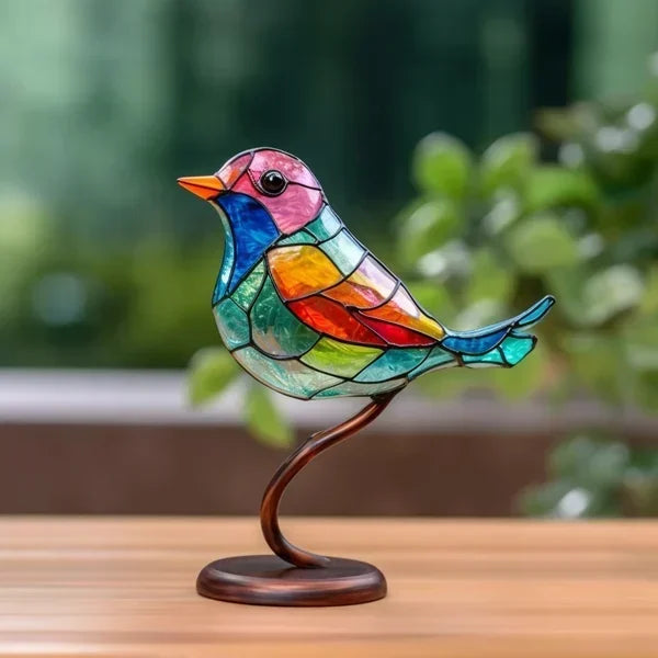Figurines d'oiseaux en verre coloré – EleganBird