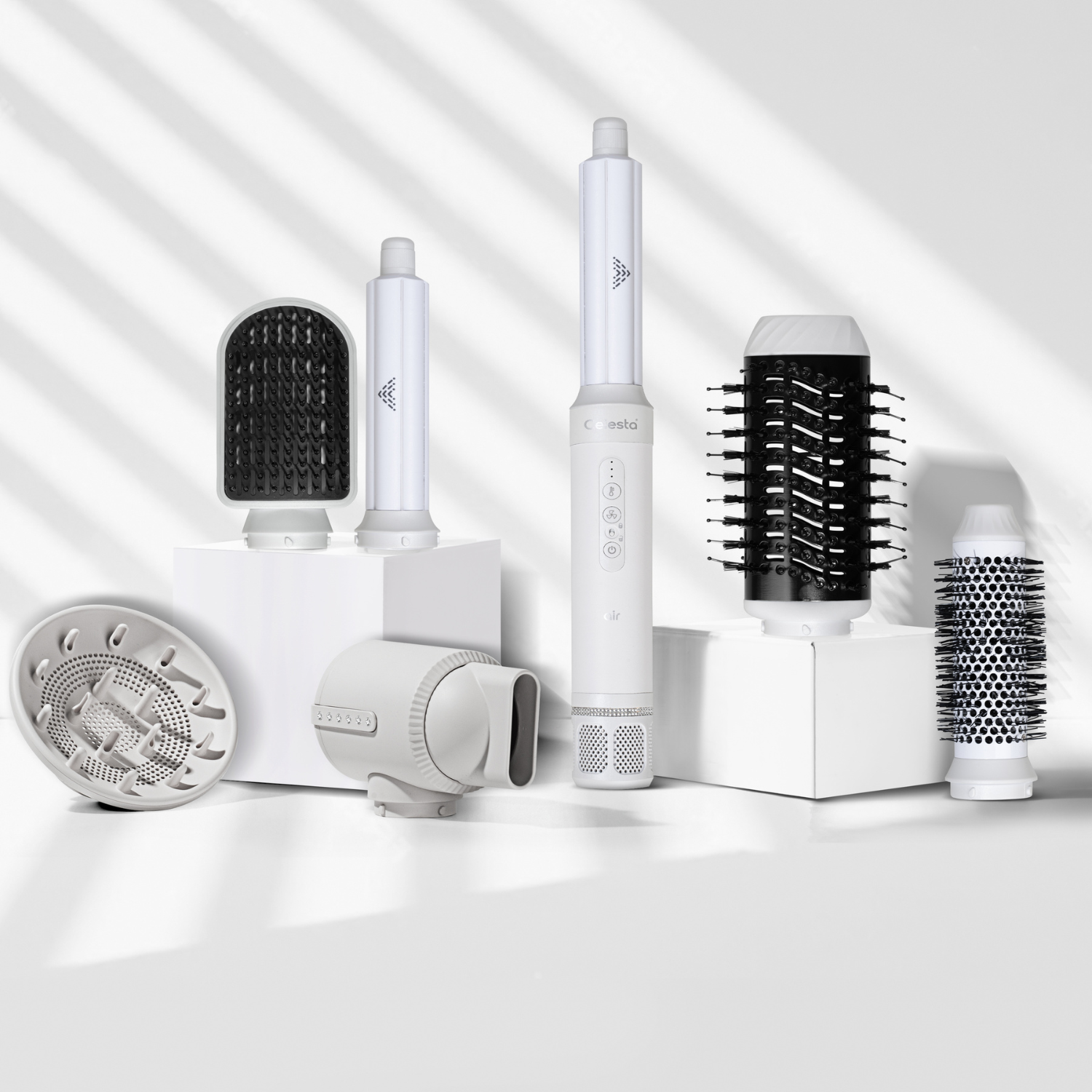 Celesta Sèche-cheveux AirStyler - 8 en 1 Blanc