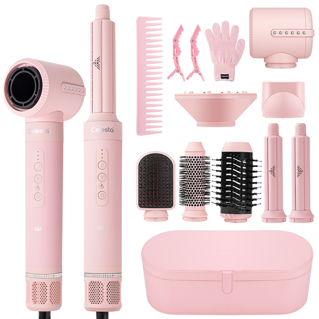 Celesta Sèche-cheveux AirStyler - 8 en 1 Rose