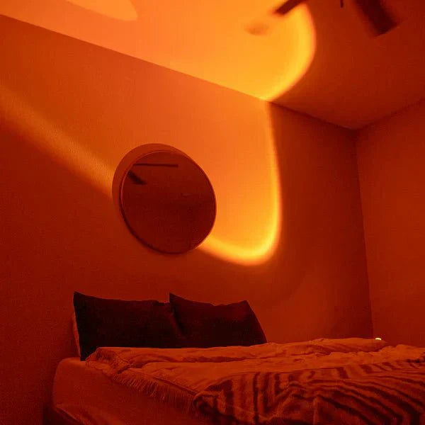 Ambiance coucher de soleil Tafellamp | Eclairage LED chaleureux pour une pièce d'ambiance