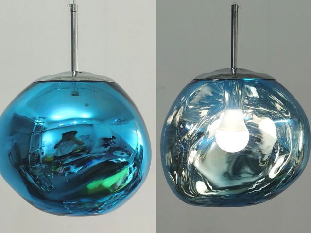 Kroonluchter met Gloeilampen |  Opvallend lava-ontwerp met warme LED-verlichting voor comfortabele, elegante decoratie.