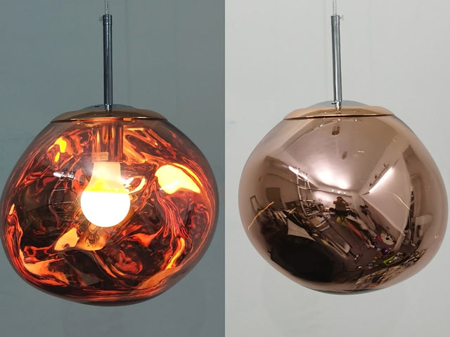 Kroonluchter met Gloeilampen |  Opvallend lava-ontwerp met warme LED-verlichting voor comfortabele, elegante decoratie.
