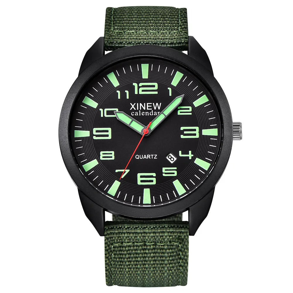 Montre Quartz avec Cadran Lumineux & Calendrier – Lumo