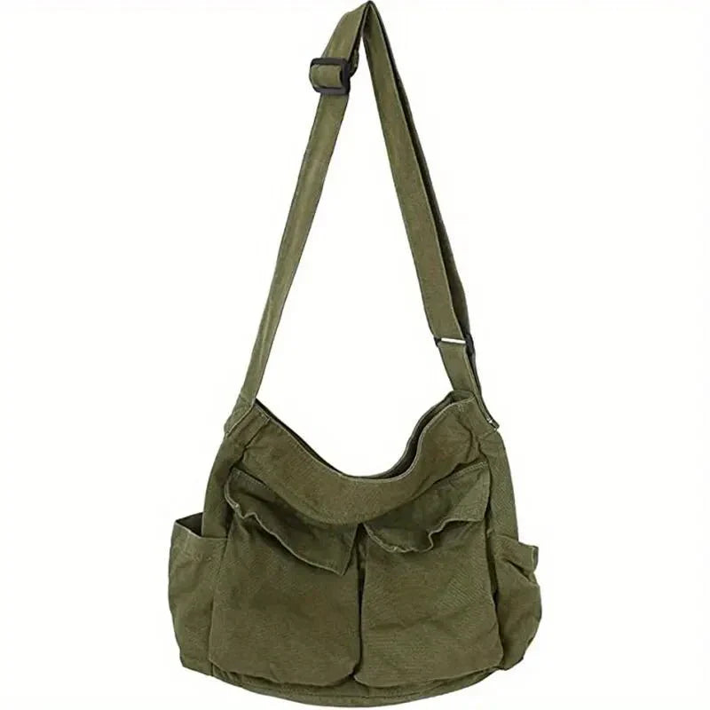 Sac à bandoulière en toile pour femmes – Vintage et spacieux