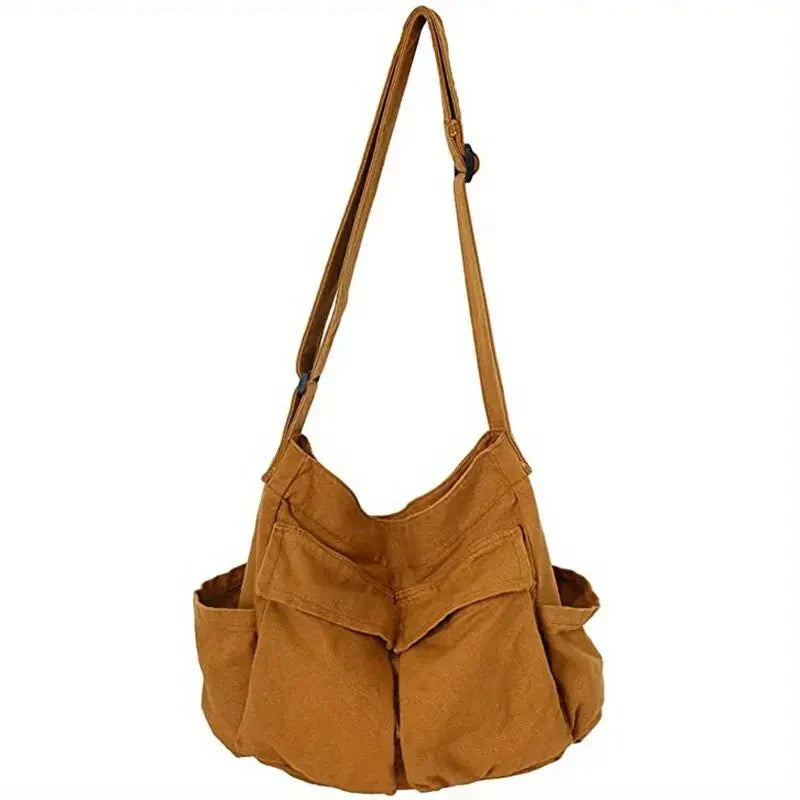 Sac à bandoulière en toile pour femmes – Vintage et spacieux